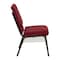 Flash Furniture Fabric Church Chair, Burgundy Patterned XU-CH-60096-BY-BAS-GG - alternate 5