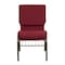Flash Furniture Fabric Church Chair, Burgundy Patterned XU-CH-60096-BY-BAS-GG - alternate 7