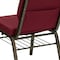 Flash Furniture Fabric Church Chair, Burgundy Patterned XU-CH-60096-BY-BAS-GG - alternate 4