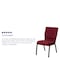 Flash Furniture Fabric Church Chair, Gold Frame, Burgundy XU-CH-60096-BY-GG - alternate 2