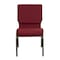 Flash Furniture Fabric Church Chair, Gold Frame, Burgundy XU-CH-60096-BY-GG - alternate 10