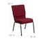 Flash Furniture Fabric Church Chair, Silver Frame, Brgundy XU-CH-60096-BY-SILV-GG - alternate 9