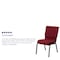 Flash Furniture Fabric Church Chair, Silver Frame, Brgundy XU-CH-60096-BY-SILV-GG - alternate 5