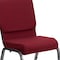 Flash Furniture Fabric Church Chair, Silver Frame, Brgundy XU-CH-60096-BY-SILV-GG - alternate 3