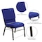 Flash Furniture Fabric Church Chair, Blue XU-CH-60096-NVY-BAS-GG - alternate 7