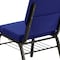 Flash Furniture Fabric Church Chair, Blue XU-CH-60096-NVY-BAS-GG - alternate 2
