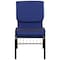 Flash Furniture Fabric Church Chair, Blue XU-CH-60096-NVY-DOT-BAS-GG - alternate 3