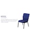 Flash Furniture Fabric Church Chair, Blue XU-CH-60096-NVY-DOT-GG - alternate 7