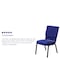 Flash Furniture Fabric Church Chair, Blue XU-CH-60096-NVY-GG - alternate 8