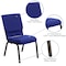 Flash Furniture Fabric Church Chair, Blue XU-CH-60096-NVY-GG - alternate 9