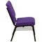 Flash Furniture Fabric Church Chair, Purple XU-CH-60096-PU-BAS-GG - alternate 3