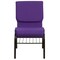 Flash Furniture Fabric Church Chair, Purple XU-CH-60096-PU-BAS-GG - alternate 9