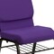 Flash Furniture Fabric Church Chair, Purple XU-CH-60096-PU-BAS-GG - alternate 10