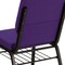 Flash Furniture Fabric Church Chair, Purple XU-CH-60096-PU-BAS-GG - alternate 2