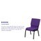 Flash Furniture Fabric Church Chair, Stackable, Purple XU-CH-60096-PU-GG - alternate 3
