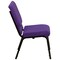 Flash Furniture Fabric Church Chair, Stackable, Purple XU-CH-60096-PU-GG - alternate 2