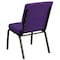 Flash Furniture Fabric Church Chair, Stackable, Purple XU-CH-60096-PU-GG - alternate 4