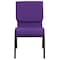 Flash Furniture Fabric Church Chair, Stackable, Purple XU-CH-60096-PU-GG - alternate 10