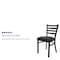 Flash Furniture Hercules Restaurant Chair, 16-1/2 in W 17" L 32-1/4" H XU-DG694BLAD-BLKV-GG - alternate 6