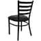 Flash Furniture Hercules Restaurant Chair, 16-1/2 in W 17" L 32-1/4" H XU-DG694BLAD-BLKV-GG - alternate 2