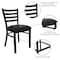 Flash Furniture Hercules Restaurant Chair, 16-1/2 in W 17" L 32-1/4" H XU-DG694BLAD-BLKV-GG - alternate 8