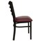 Flash Furniture Hercules Restaurant Chair, 16-1/2 in W 17" L 32-1/4" H XU-DG694BLAD-BURV-GG - alternate 10