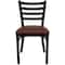 Flash Furniture Hercules Restaurant Chair, 16-1/2 in W 17" L 32-1/4" H XU-DG694BLAD-BURV-GG - alternate 5