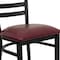 Flash Furniture Hercules Restaurant Chair, 16-1/2 in W 17" L 32-1/4" H XU-DG694BLAD-BURV-GG - alternate 9