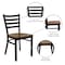 Flash Furniture Hercules Restaurant Chair, 16-1/2 in W 17" L 32-1/4" H XU-DG694BLAD-CHYW-GG - alternate 3