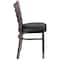 Flash Furniture Hercules Restaurant Chair, Black Back, 16-1/2 in W 17" L 32-1/4" H XU-DG694BLAD-CLR-BLKV-GG - alternate 2