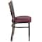 Flash Furniture Hercules Restaurant Chair, 16-1/2 in W 17" L 32-1/4" H XU-DG694BLAD-CLR-BURV-GG - alternate 2