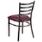Flash Furniture Hercules Restaurant Chair, 16-1/2 in W 17" L 32-1/4" H XU-DG694BLAD-CLR-BURV-GG - alternate 3