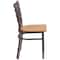 Flash Furniture Hercules Restaurant Chair, 16-1/2 in W 17" L 32-1/4" H XU-DG694BLAD-CLR-NATW-GG - alternate 3