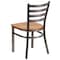 Flash Furniture Hercules Restaurant Chair, 16-1/2 in W 17" L 32-1/4" H XU-DG694BLAD-CLR-NATW-GG - alternate 5