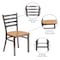 Flash Furniture Hercules Restaurant Chair, 16-1/2 in W 17" L 32-1/4" H XU-DG694BLAD-CLR-NATW-GG - alternate 4