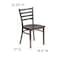 Flash Furniture Hercules Restaurant Chair, 16-1/2 in W 17" L 32-1/4" H XU-DG694BLAD-CLR-WALW-GG - alternate 2