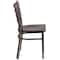 Flash Furniture Hercules Restaurant Chair, 16-1/2 in W 17" L 32-1/4" H XU-DG694BLAD-CLR-WALW-GG - alternate 8
