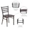 Flash Furniture Hercules Restaurant Chair, 16-1/2 in W 17" L 32-1/4" H XU-DG694BLAD-CLR-WALW-GG - alternate 9