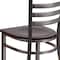 Flash Furniture Hercules Restaurant Chair, 16-1/2 in W 17" L 32-1/4" H XU-DG694BLAD-CLR-WALW-GG - alternate 7