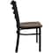 Flash Furniture Hercules Restaurant Chair, 16-1/2 in W 17" L 32-1/4" H XU-DG694BLAD-MAHW-GG - alternate 2