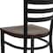 Flash Furniture Hercules Restaurant Chair, 16-1/2 in W 17" L 32-1/4" H XU-DG694BLAD-MAHW-GG - alternate 6