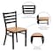 Flash Furniture Hercules Restaurant Chair, 16-1/2 in W 17" L 32-1/4" H XU-DG694BLAD-NATW-GG - alternate 3
