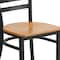 Flash Furniture Hercules Restaurant Chair, 16-1/2 in W 17" L 32-1/4" H XU-DG694BLAD-NATW-GG - alternate 10