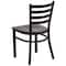 Flash Furniture Hercules Restaurant Chair, 16-1/2 in W 17" L 32-1/4" H XU-DG694BLAD-WALW-GG - alternate 2