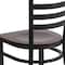 Flash Furniture Hercules Restaurant Chair, 16-1/2 in W 17" L 32-1/4" H XU-DG694BLAD-WALW-GG - alternate 8