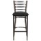 Flash Furniture Barstool, Ladder Back, Clr w/Blk Vnyl Sea XU-DG697BLAD-CLR-BAR-BLKV-GG - alternate 10