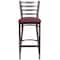 Flash Furniture Barstool, Ladder Back, Clr w/Burgundy Sea XU-DG697BLAD-CLR-BAR-BURV-GG - alternate 6