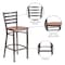 Flash Furniture Barstool, Ladder Back, Clr w/Cherry Seat XU-DG697BLAD-CLR-BAR-CHYW-GG - alternate 3