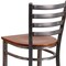 Flash Furniture Barstool, Ladder Back, Clr w/Cherry Seat XU-DG697BLAD-CLR-BAR-CHYW-GG - alternate 10