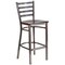 Flash Furniture Barstool, Ladder Back, Clr w/Walnut Seat XU-DG697BLAD-CLR-BAR-WALW-GG - alternate 7